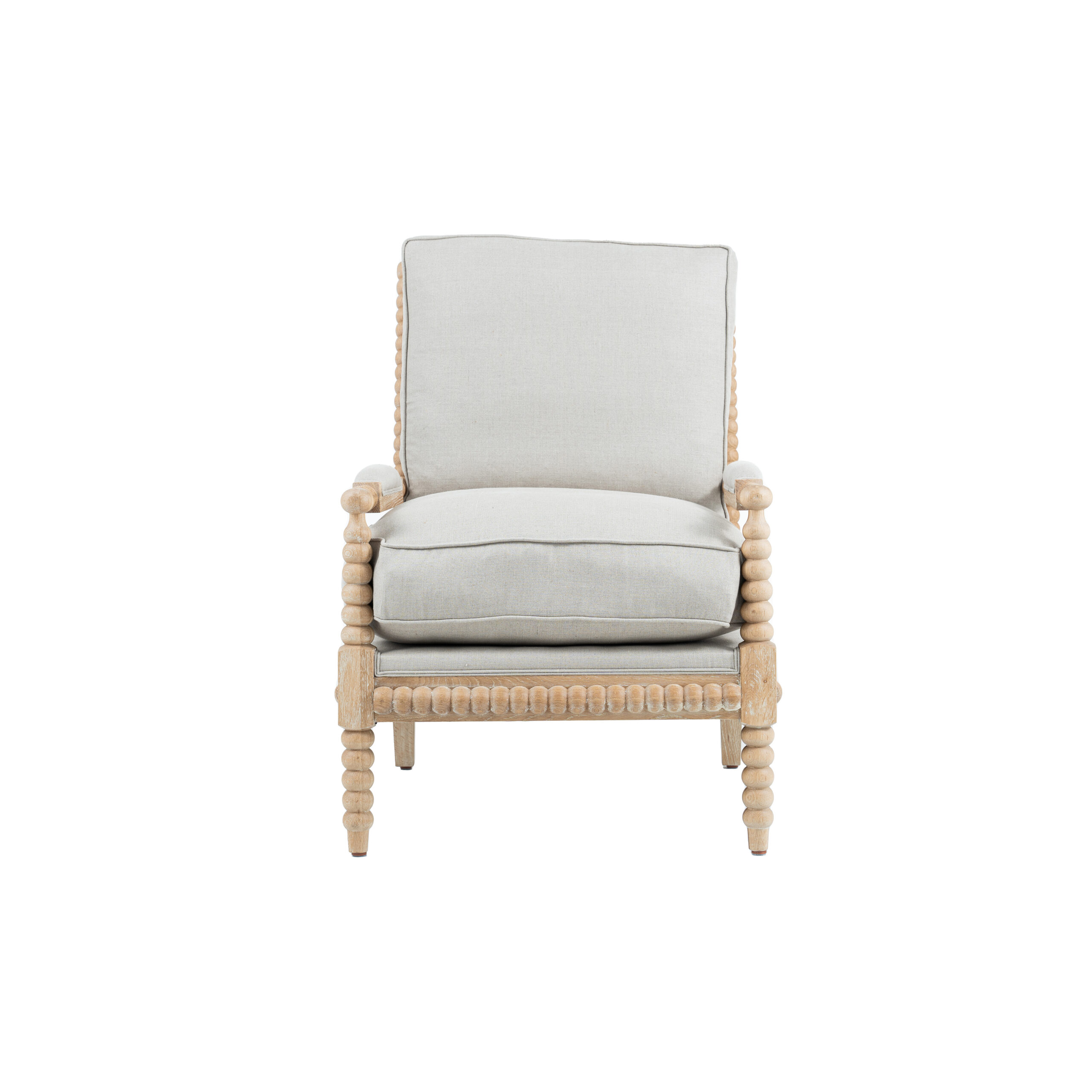 Bobbin Armchair Whitewashed Oak