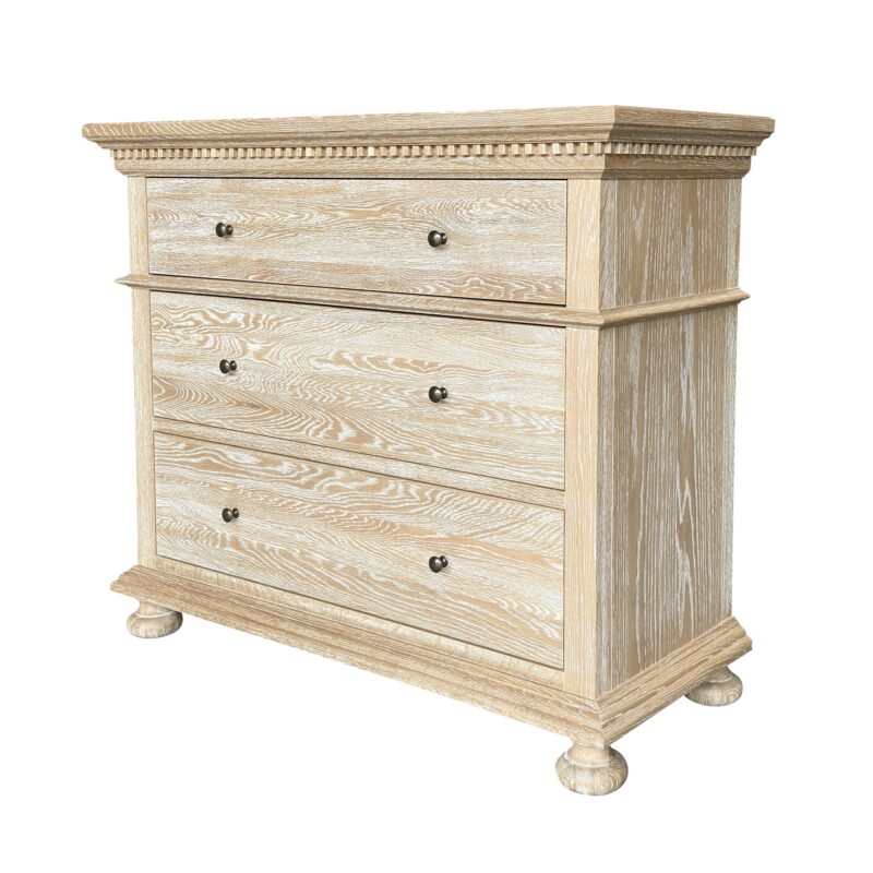 Alternative view of Frances Chest Small White Wash Oak