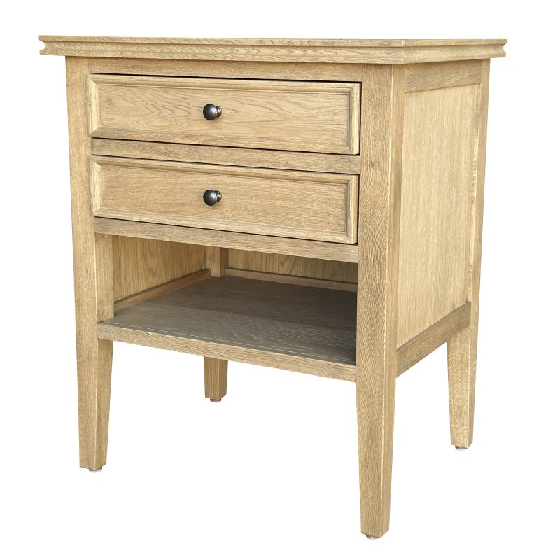 Alternative view of Partrack Side Table Weathered Oak