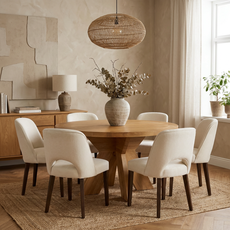 Alternative view of Nordic Oak Table Natural