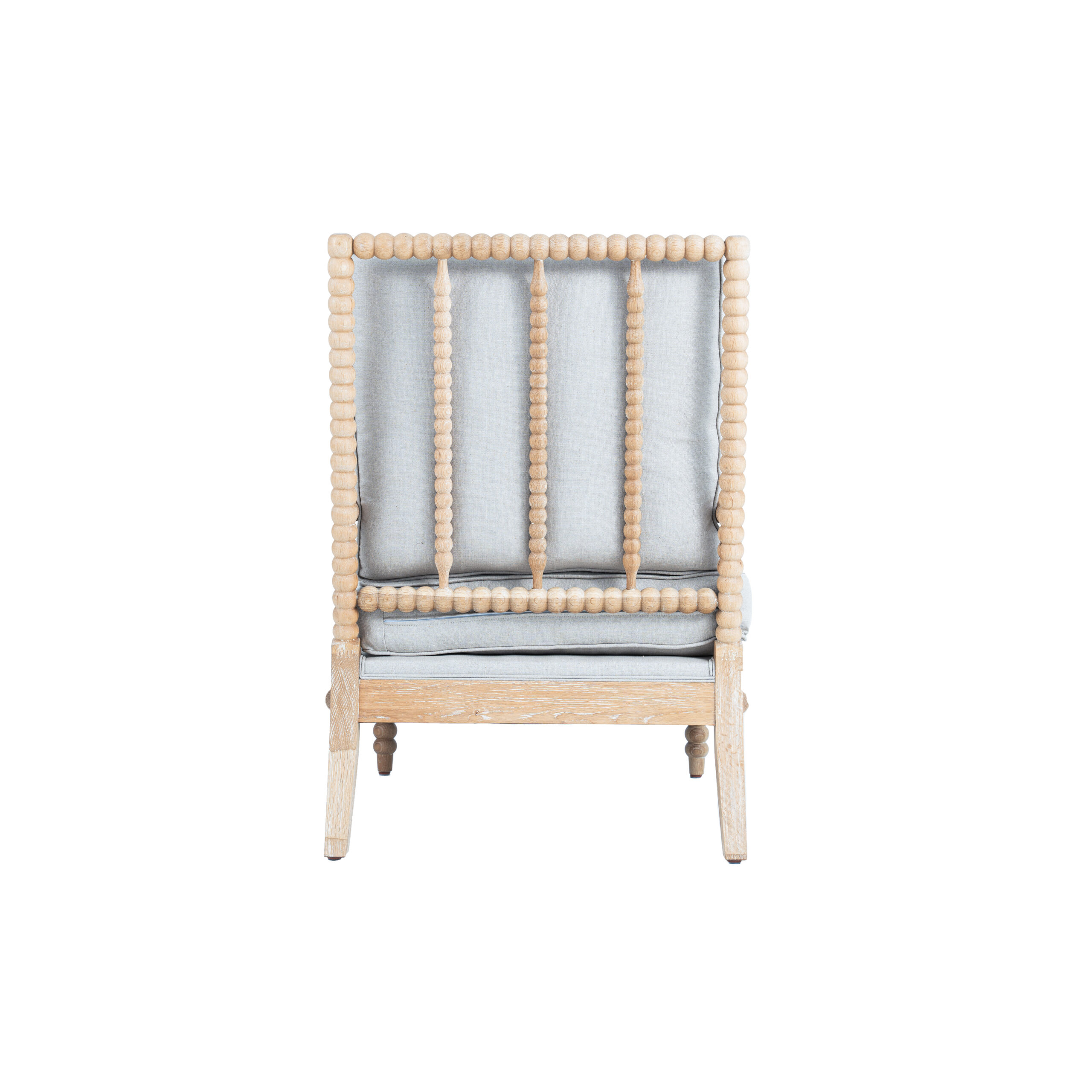 Bobbin Armchair Whitewashed Oak - Image 5