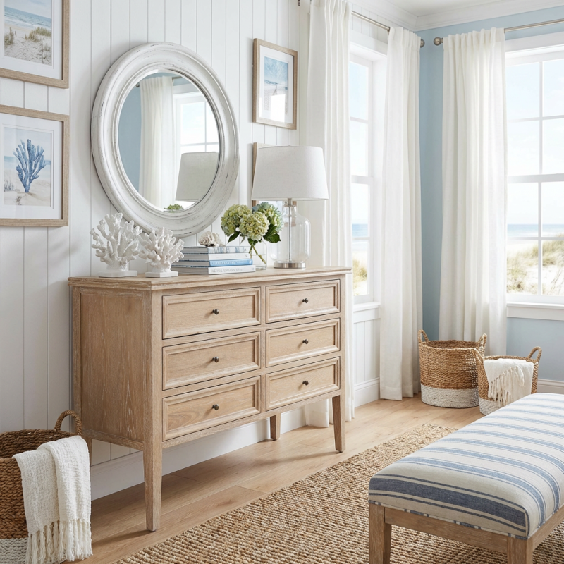 Alternative view of Partrack Chest White Washed Oak