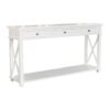 X Brace Console Table White
