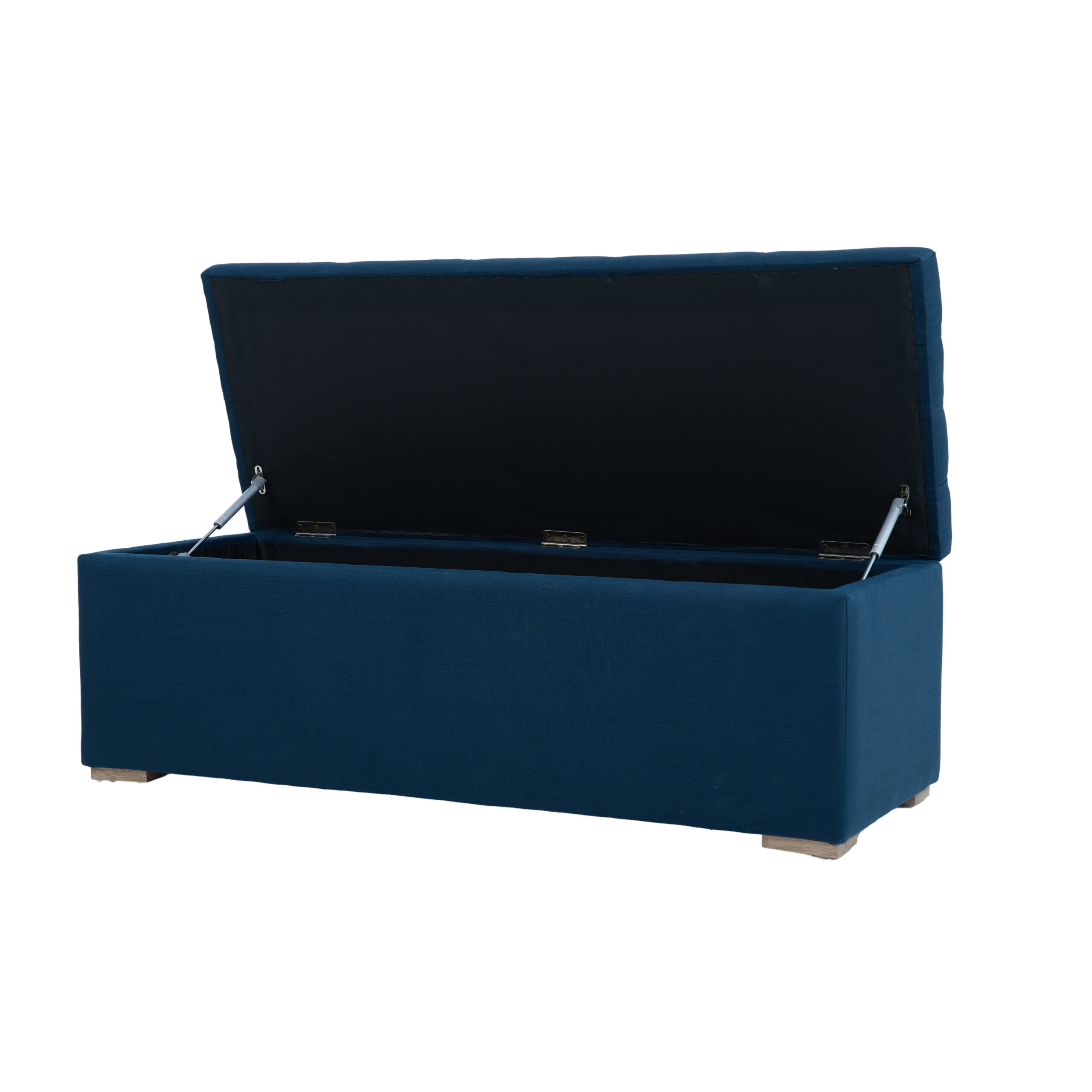 Chelsea Trunk Blue Navy Linen Small - Image 5