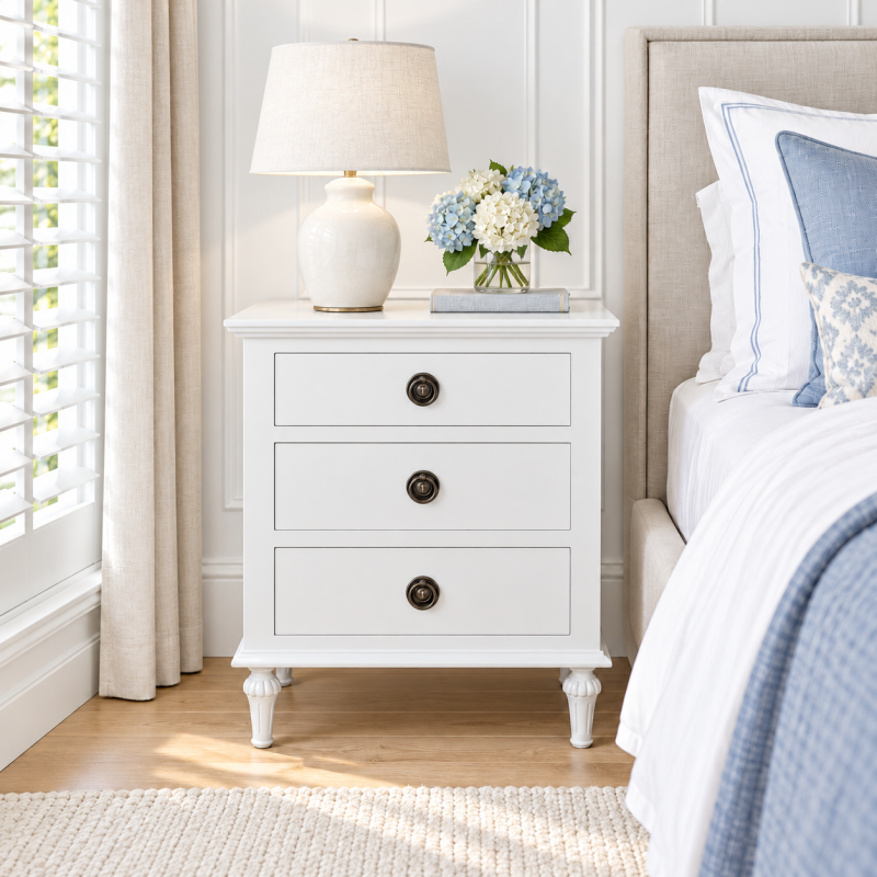 Alternative view of Emmerson White Side Table