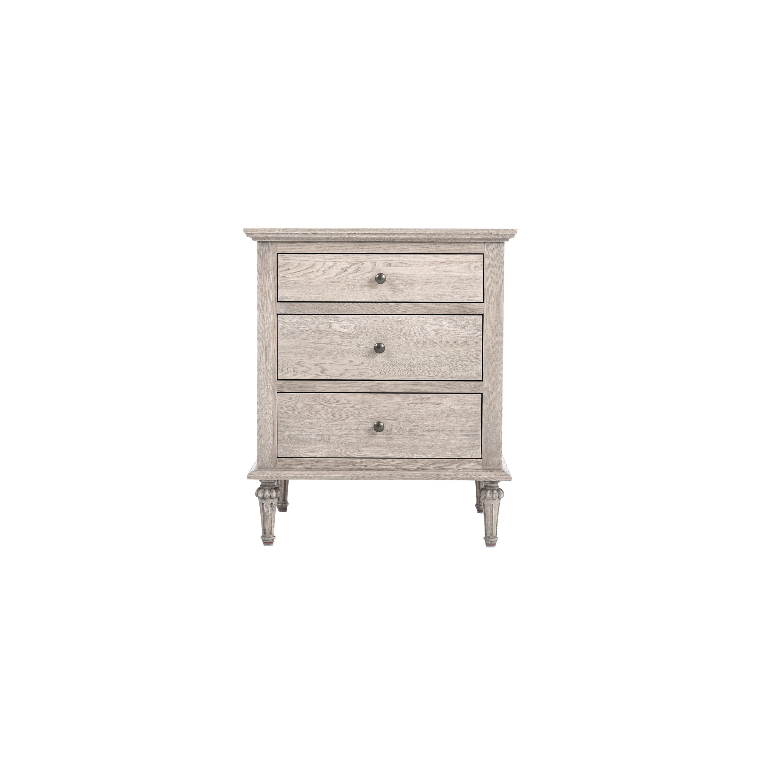 Emmerson Oak Side Table Round Knob