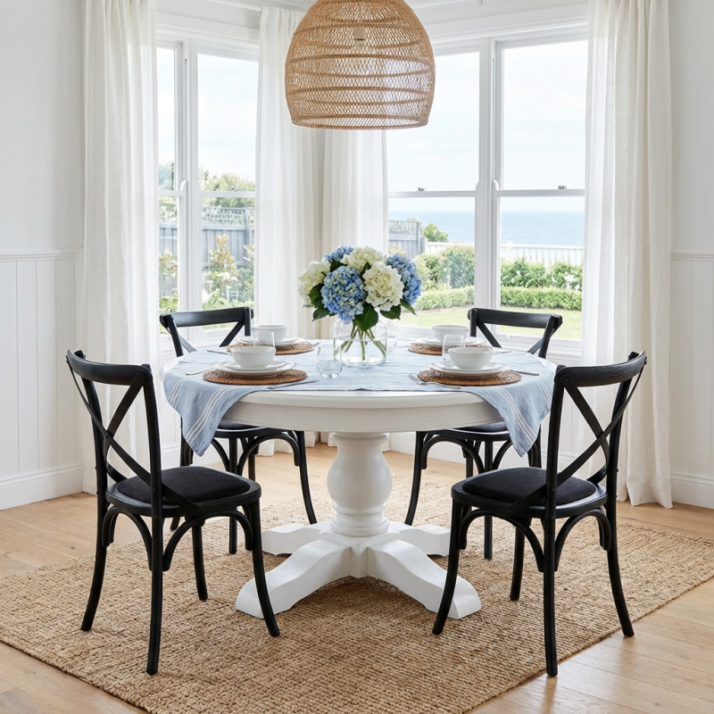 Alternative view of Kasan Black Side Chair Black Linen