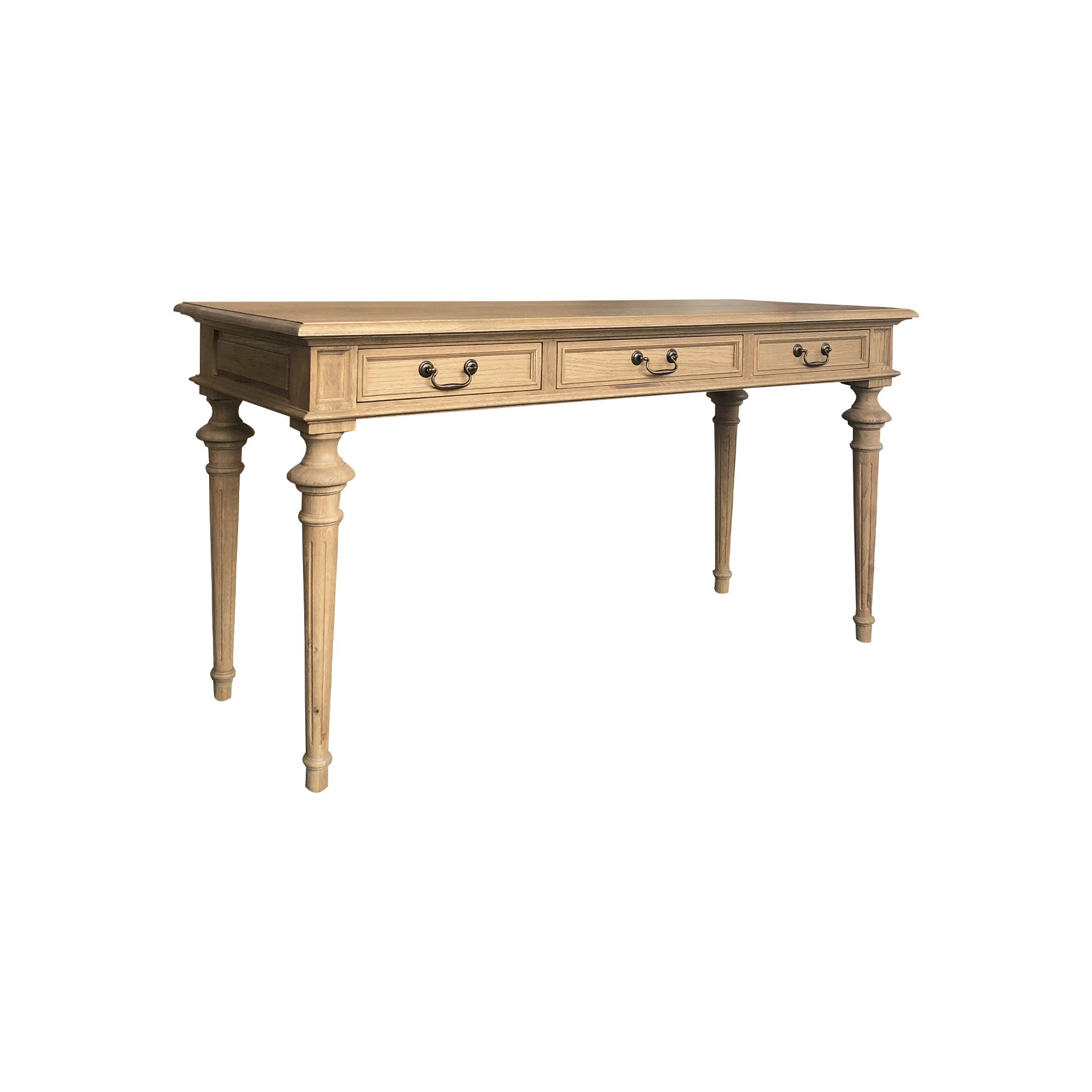 Phillip Scott Desk Weathered Oak 60cmD - Image 2