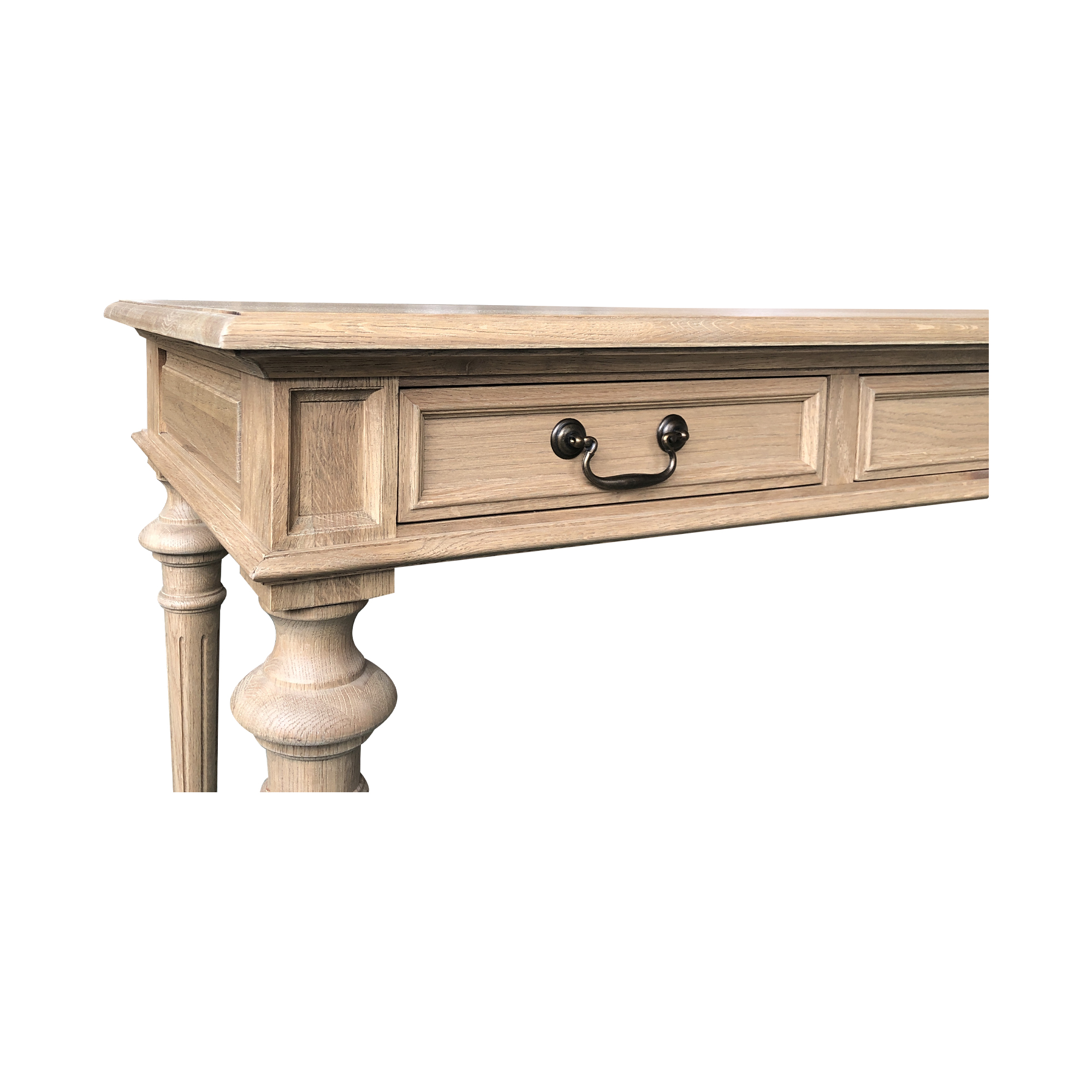 Phillip Scott Desk Weathered Oak 60cmD - Image 3