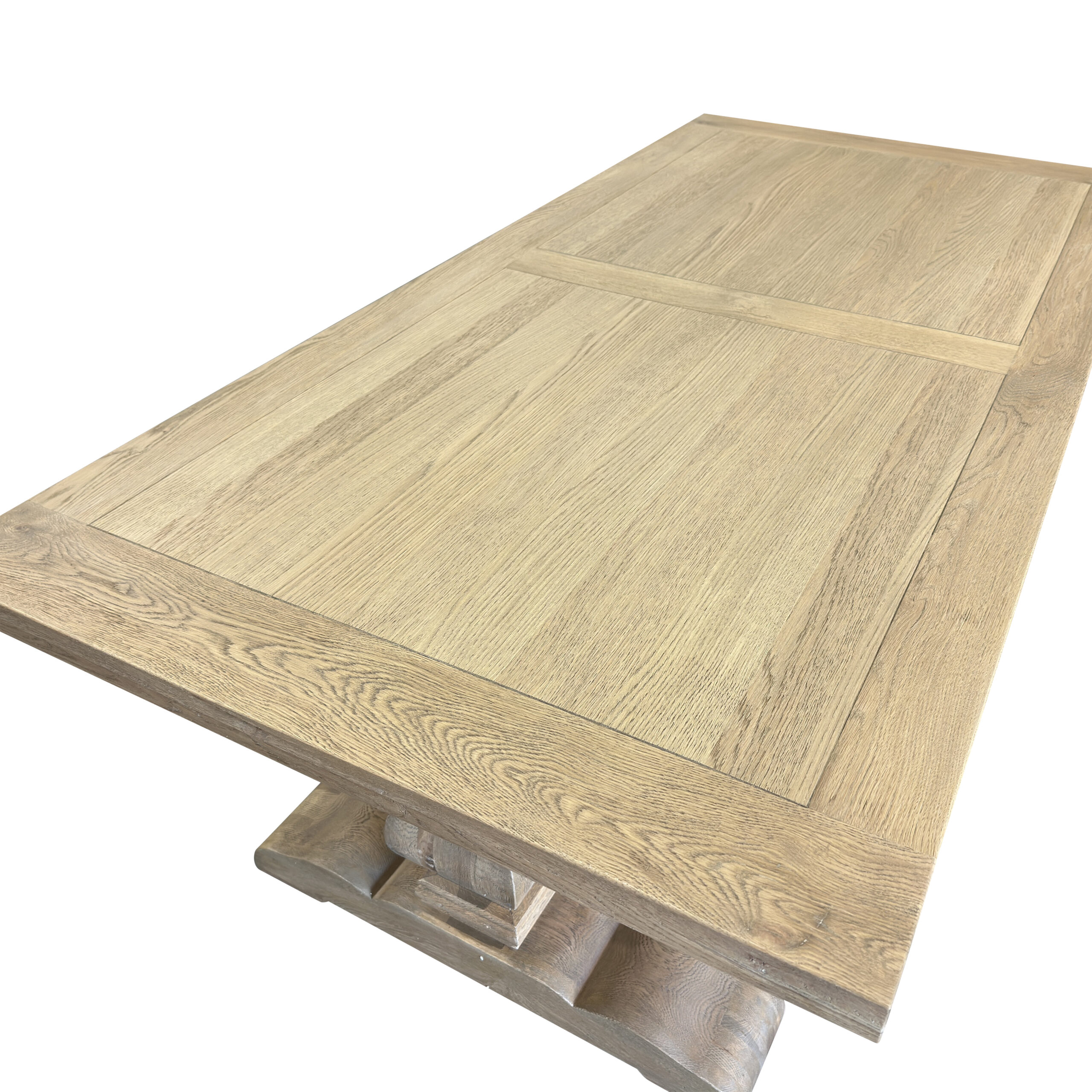 Oak Trestle 200cm Rectangular Dining Table Natural - Image 3