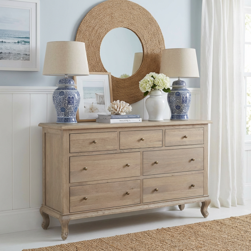 Alternative view of Adele Wide Dresser Weathered Oak