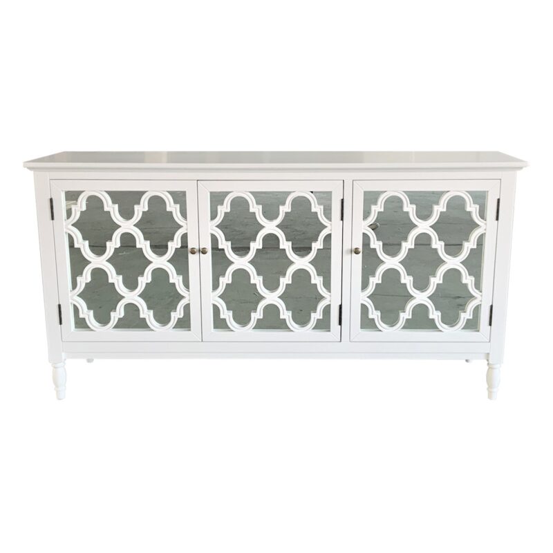 Sirah Three Doors Sideboard White