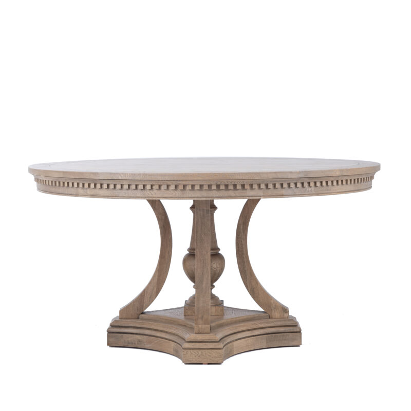 St. James Round Dining Table Weathered Oak