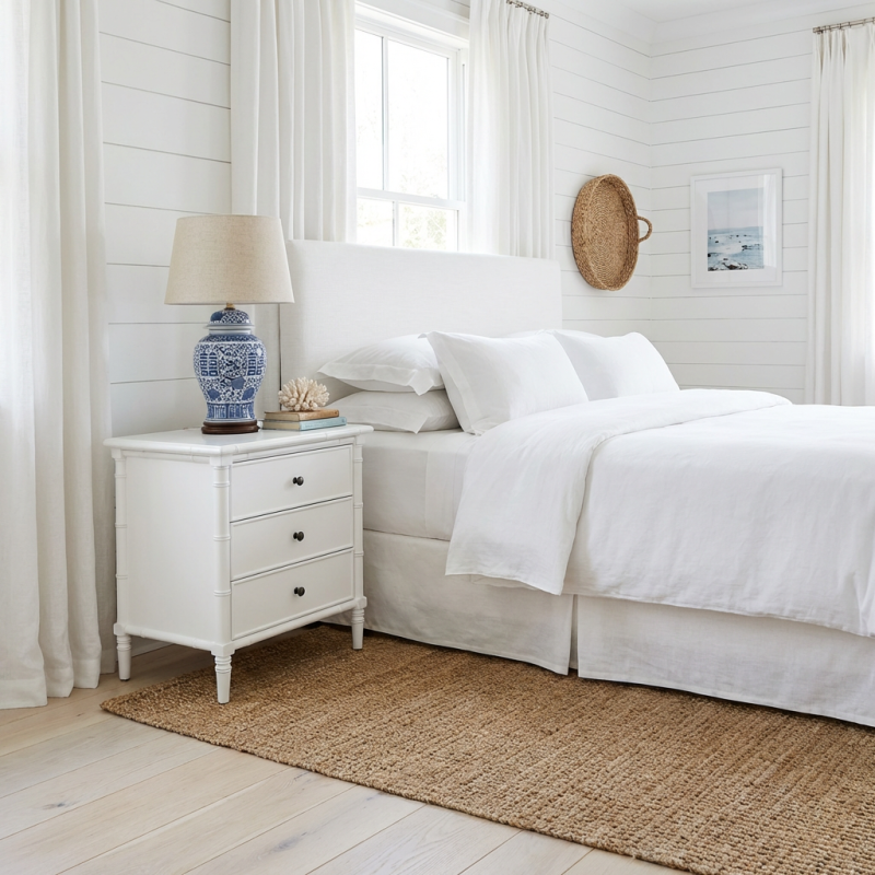 Alternative view of Erickson 3-Drawer Side Table White