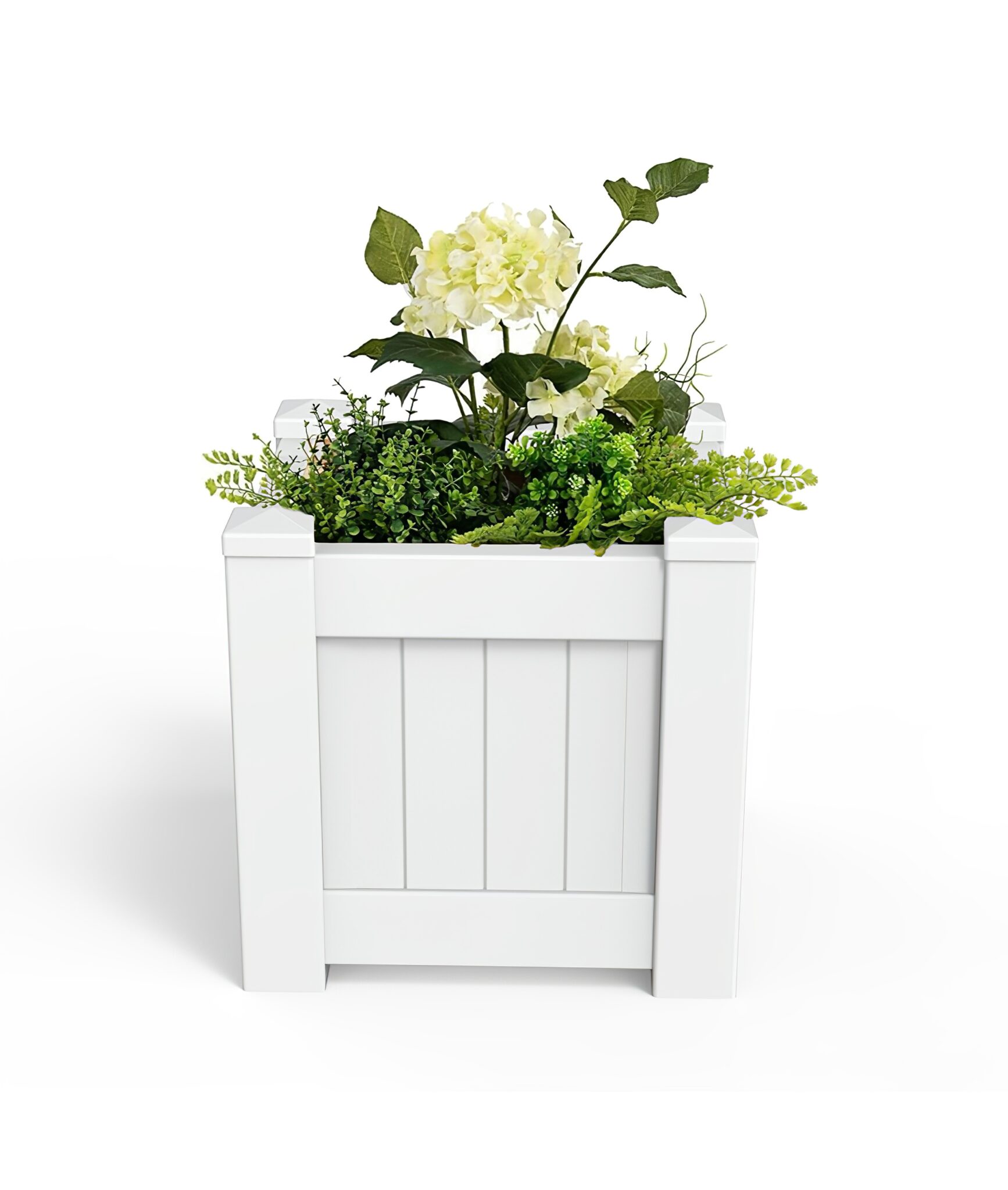 New PVC Planter Box White JAC Home Living