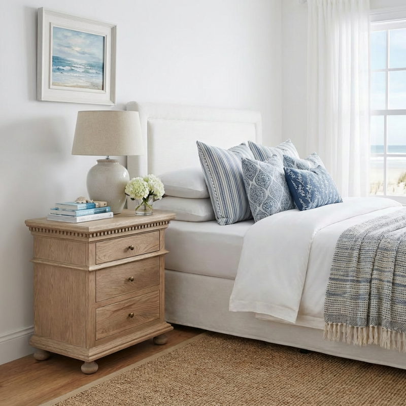 Alternative view of Frances Side Table Weathered Oak