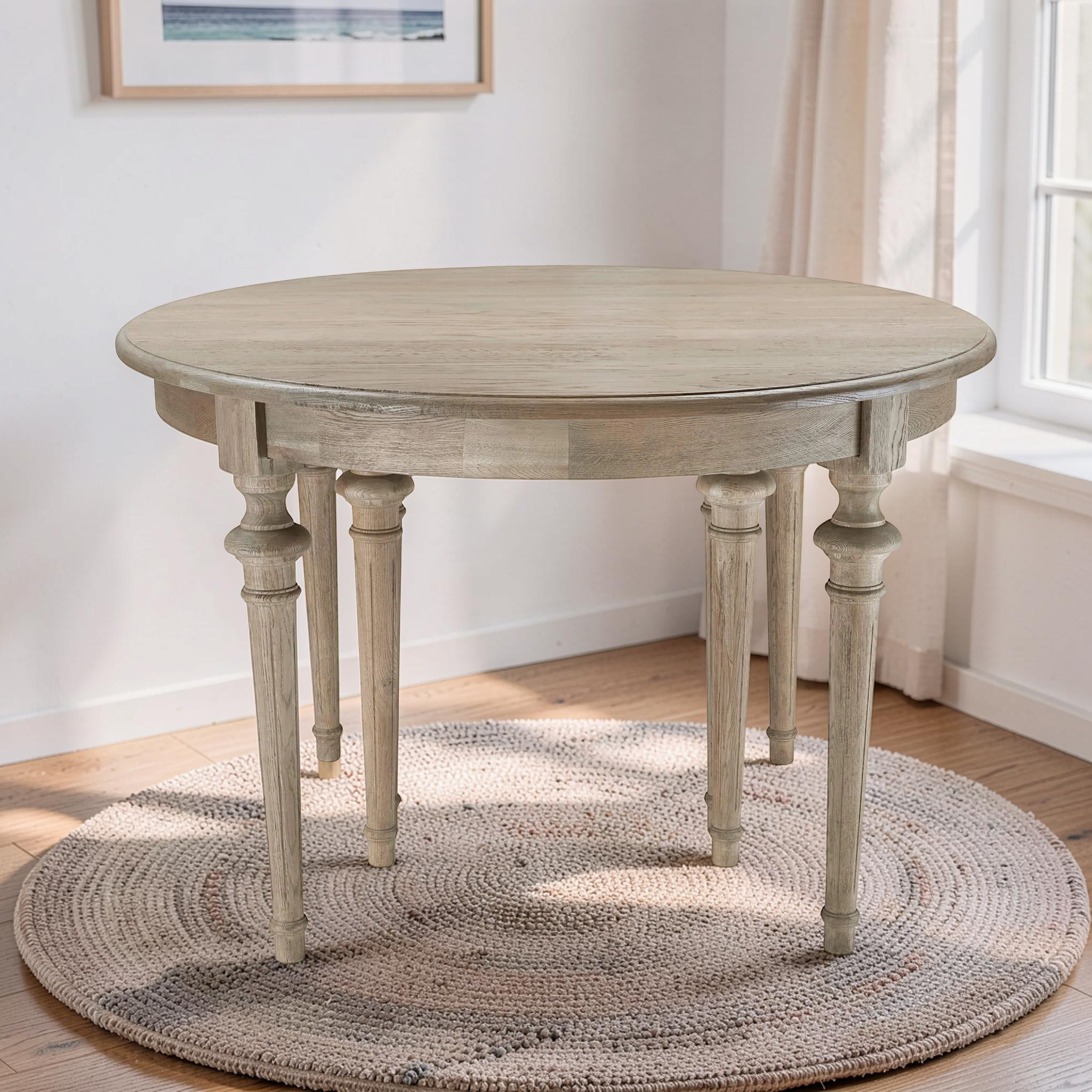 Addison Extendable Dining Table Weathered Oak - Image 3