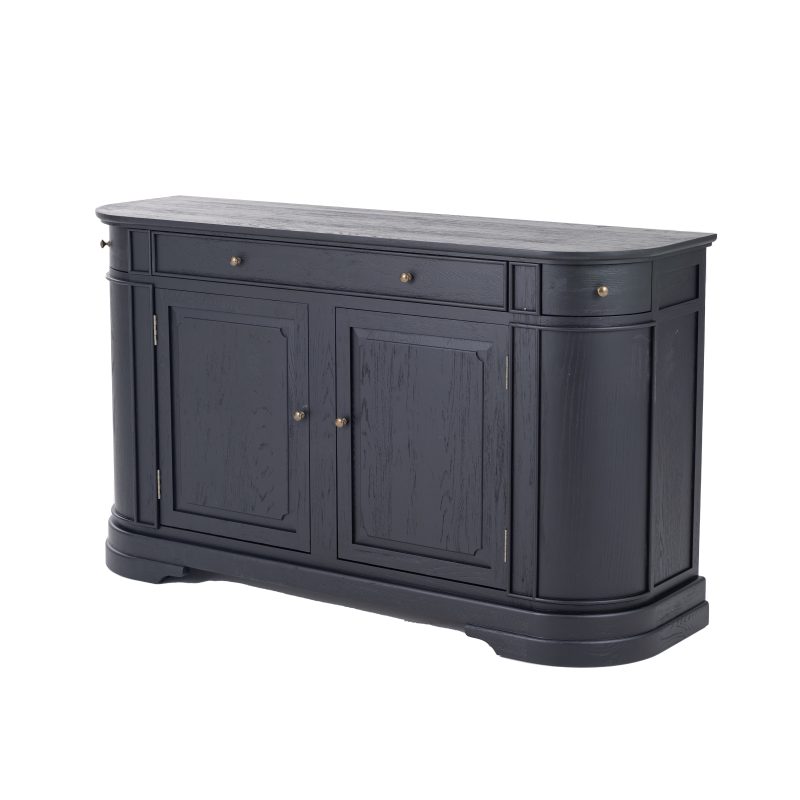 Alternative view of William John Sideboard Rustic Black Oak 165cm