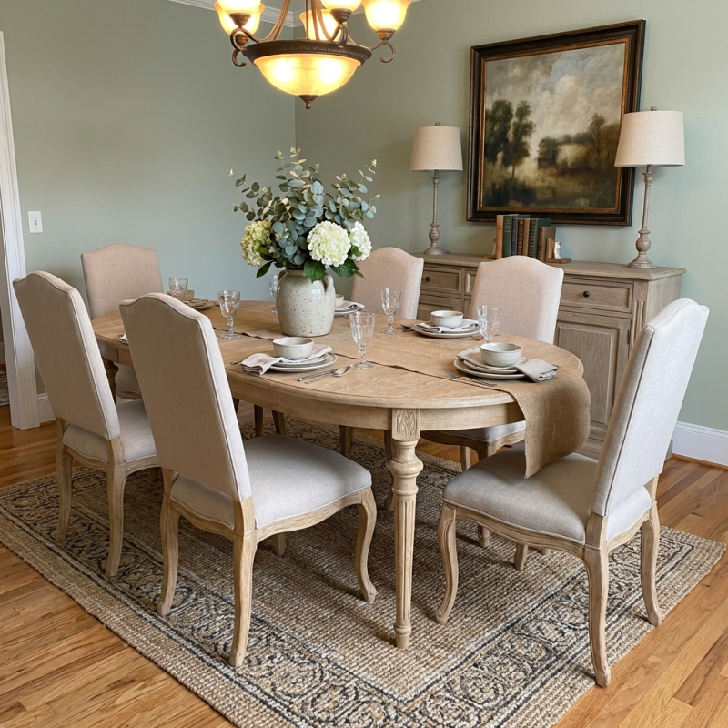 Alternative view of Addison Extendable Dining Table Weathered Oak