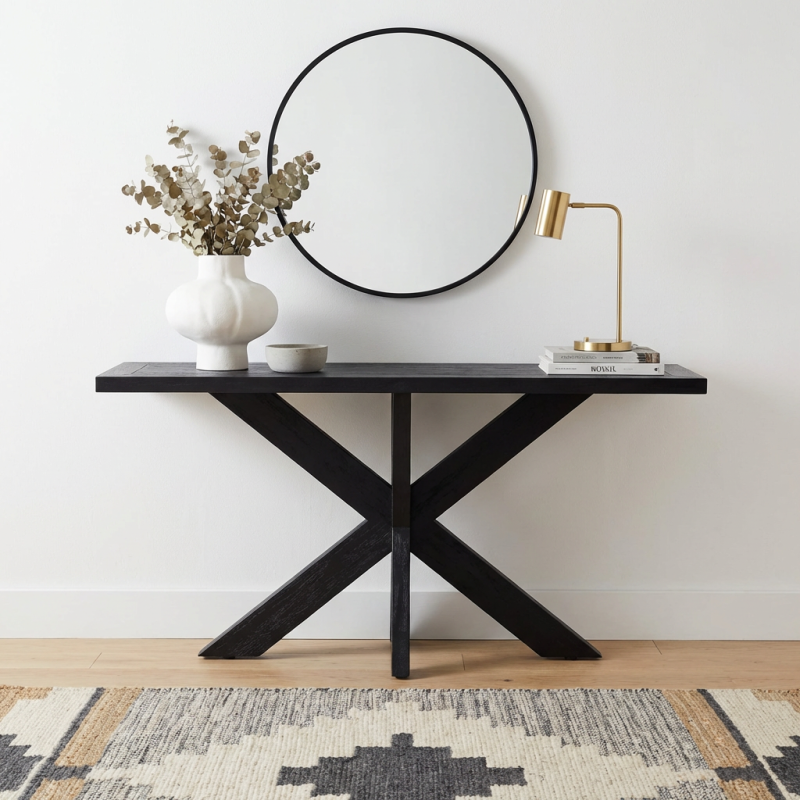 French X-base Console Black Oak