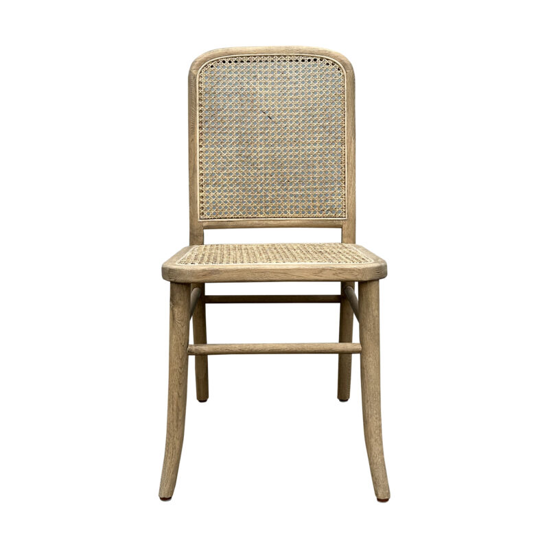 Bentwood Rattan Dining Chair Weathered Oak