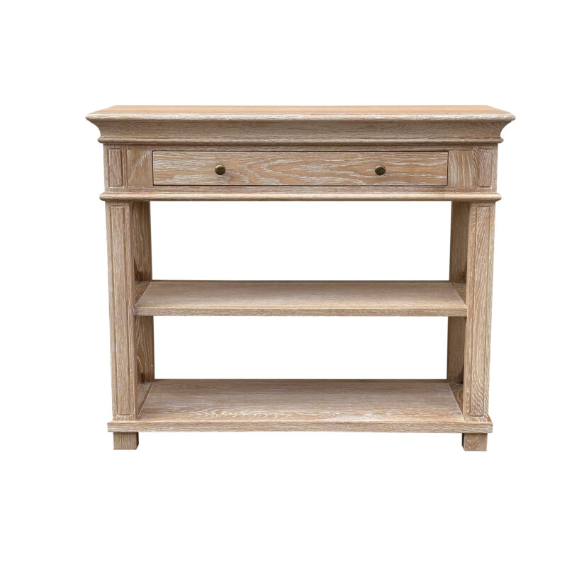 Heston Whitewash Oak Console Table II