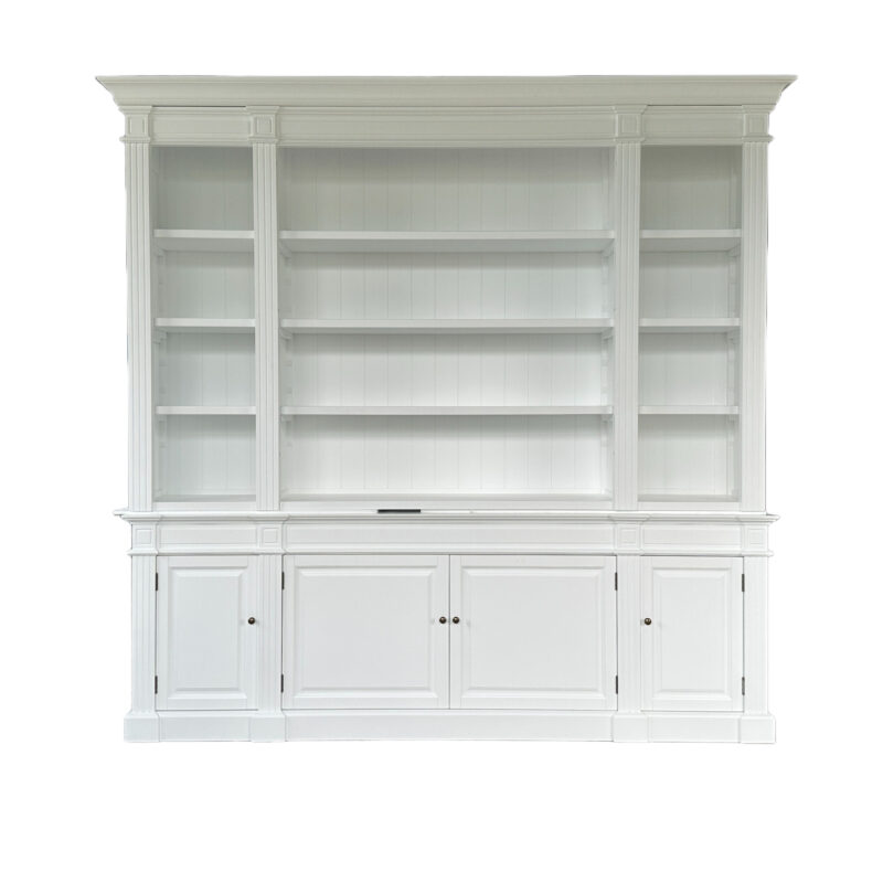 Dundee Bookcase White 240cm
