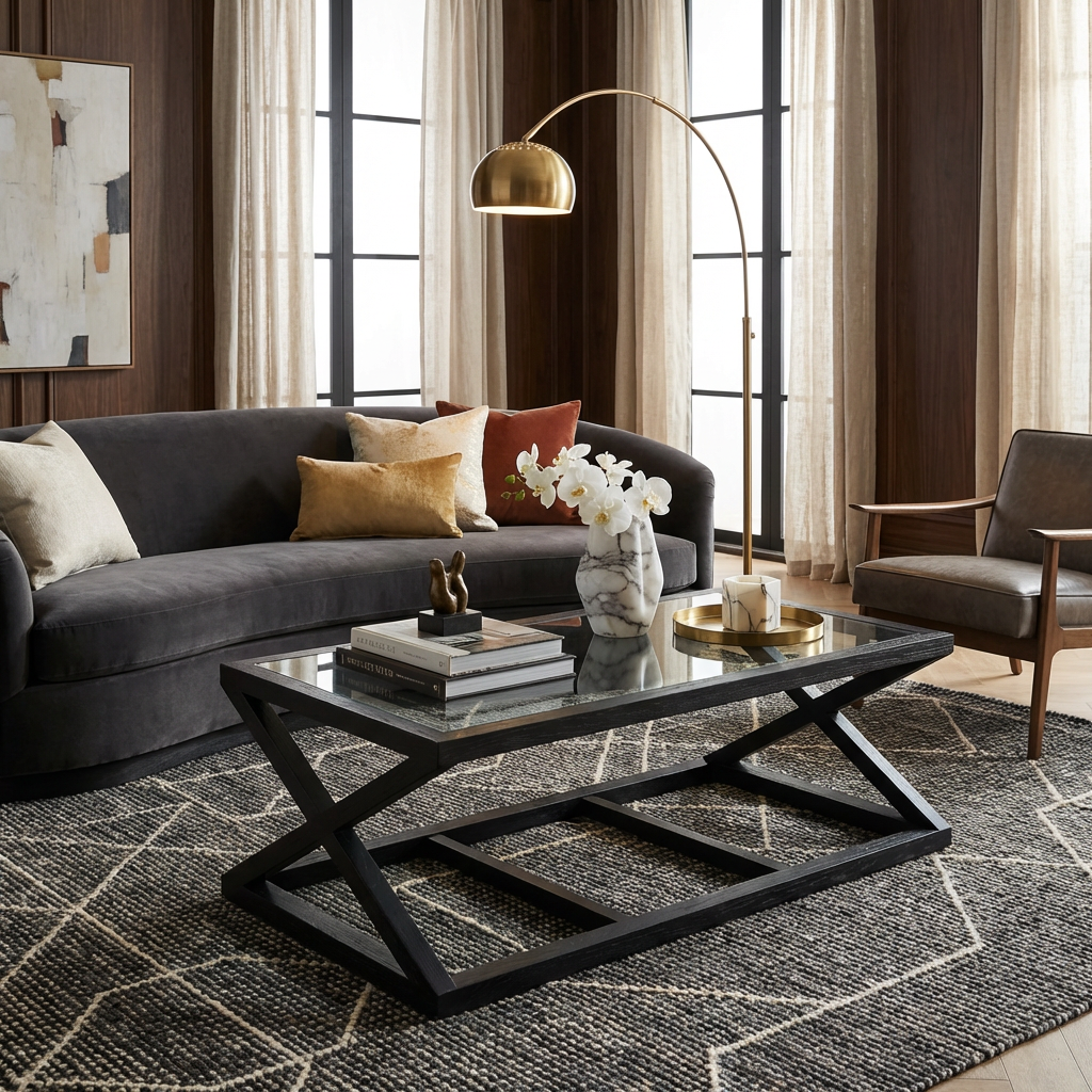 Valencia Coffee Table Black Oak - Image 2