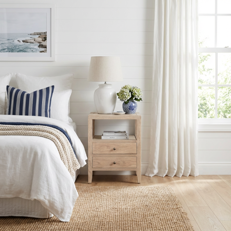 Alternative view of Davos Weathered Oak Side Table 50cm