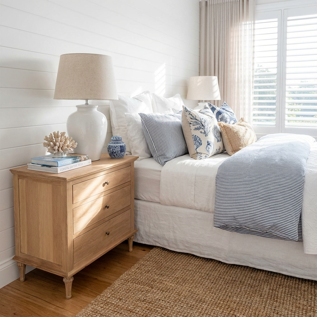 Emmerson Natural Oak Large Side Table Round Knobs - Image 2