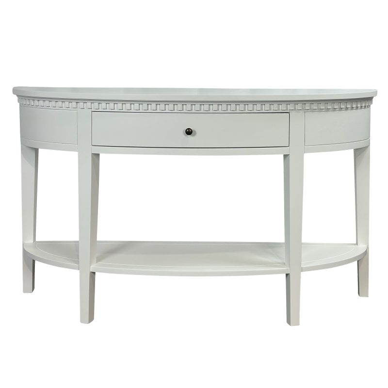Breton Curved Console White