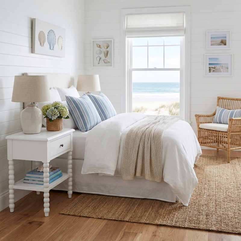 Alternative view of Bobbin White Side Table 60cm