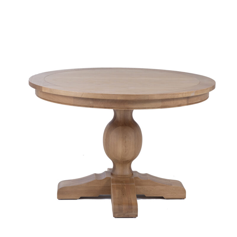 Leyna Round Dining Table Natural Oak 120cm