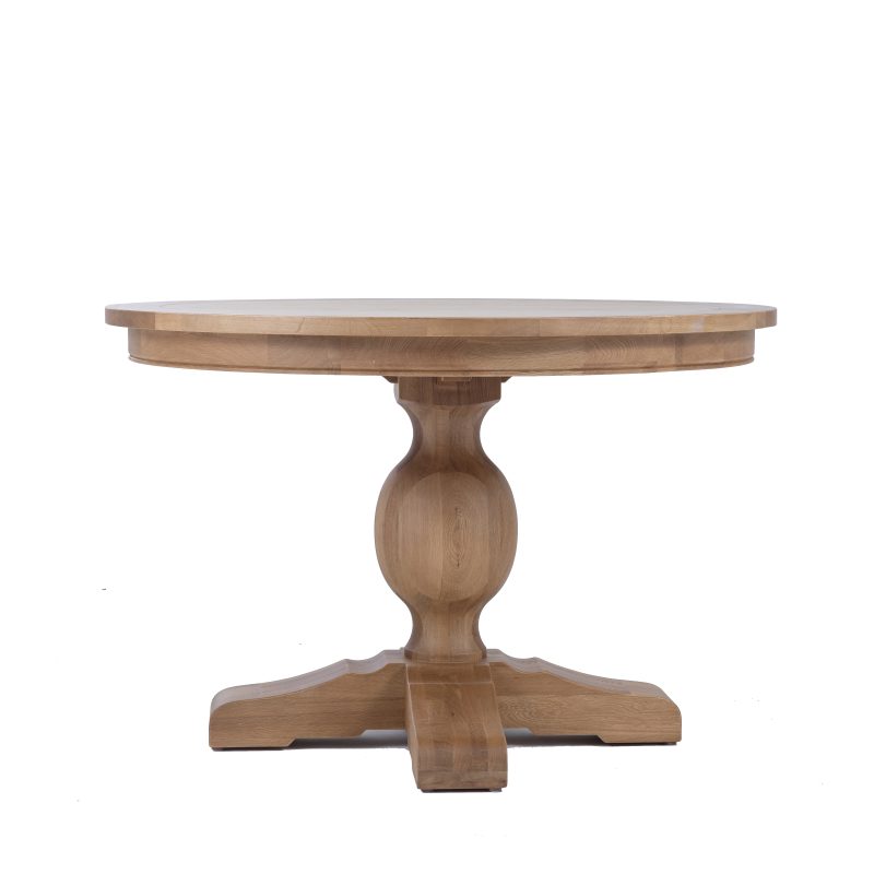 Leyna Round Dining Table Natural Oak 120cm