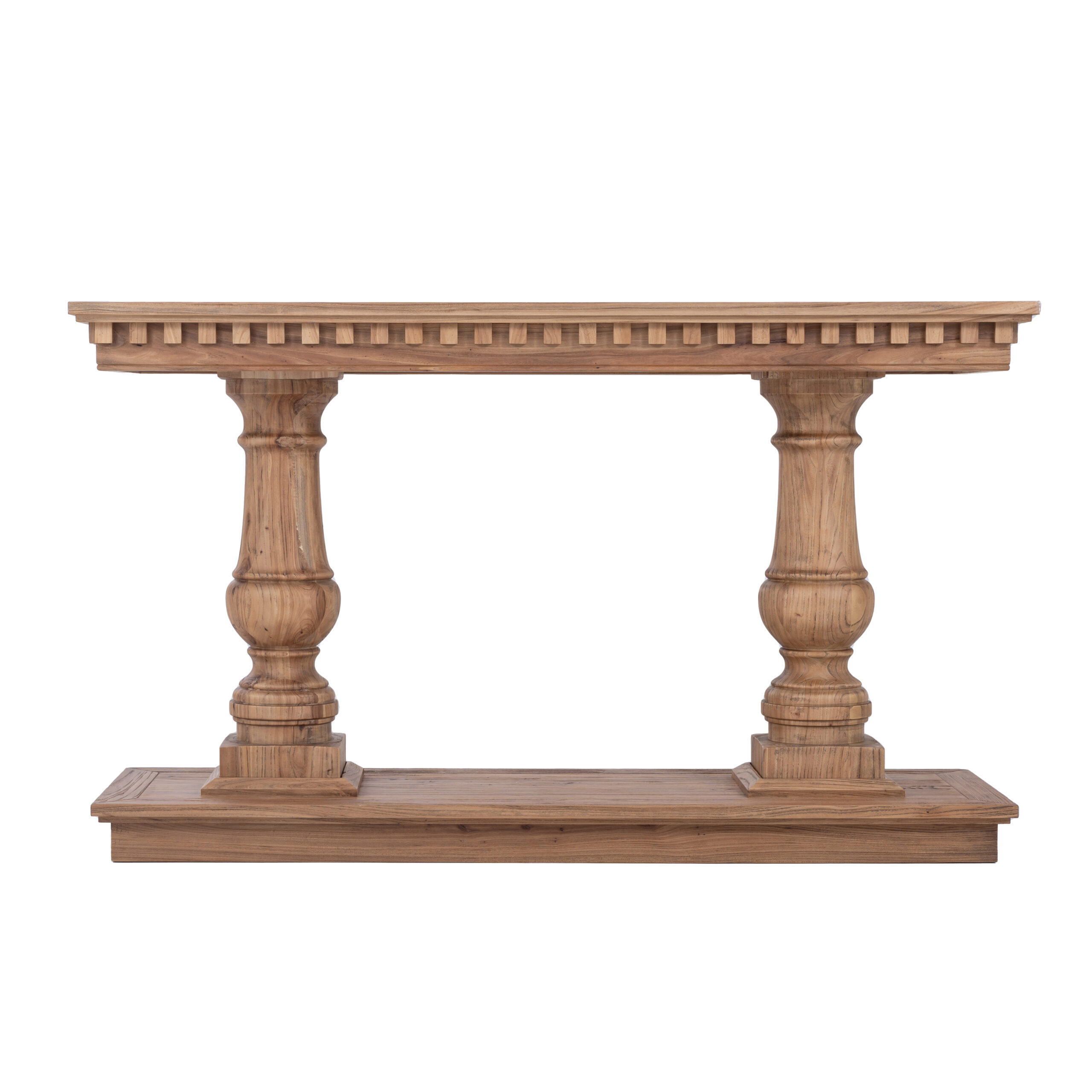 Balustrade Console Table Natural Elm