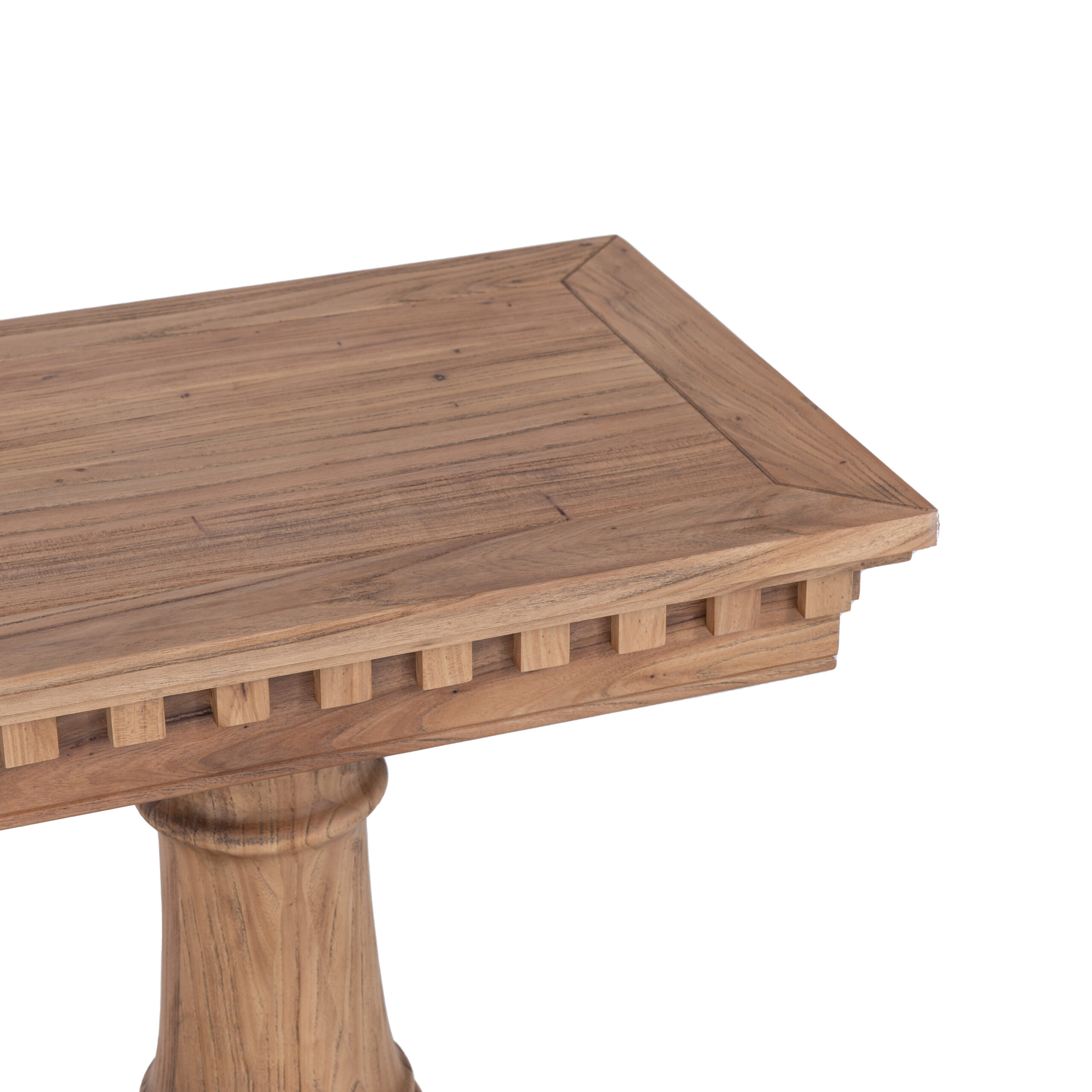 Balustrade Console Table Natural Elm - Image 5