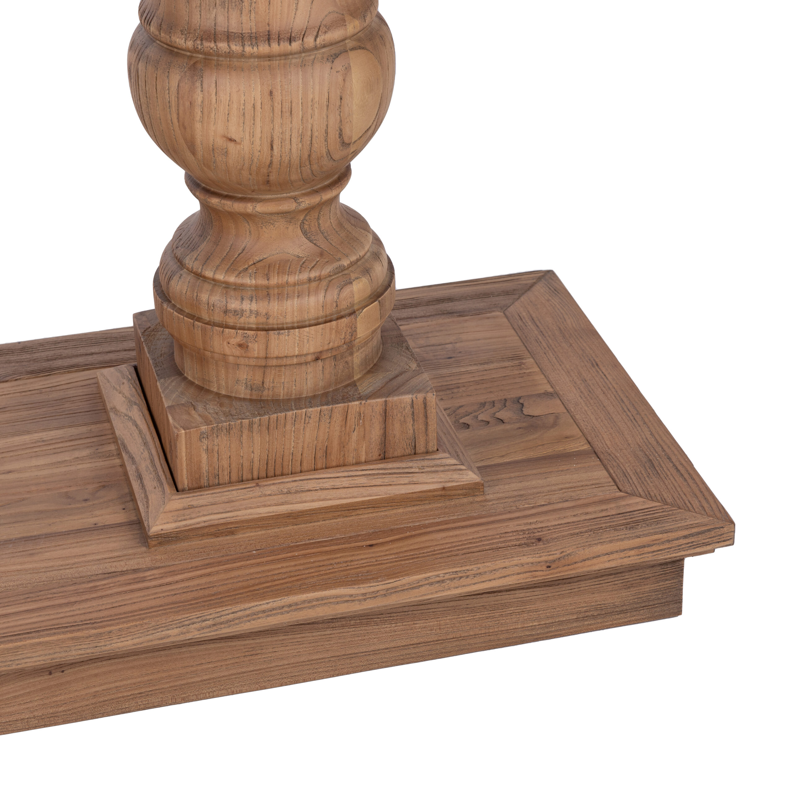 Balustrade Console Table Natural Elm - Image 4