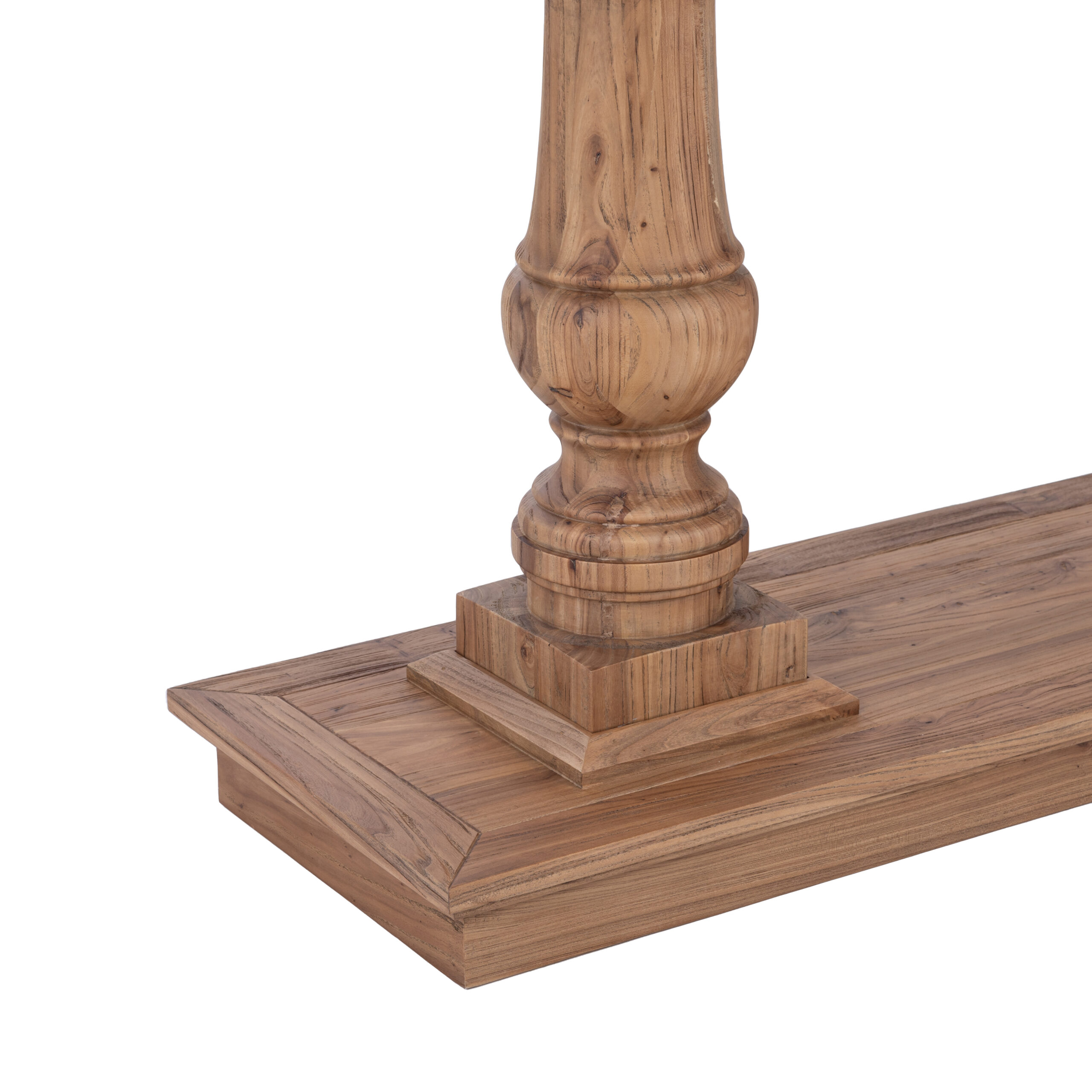 Balustrade Console Table Natural Elm - Image 3