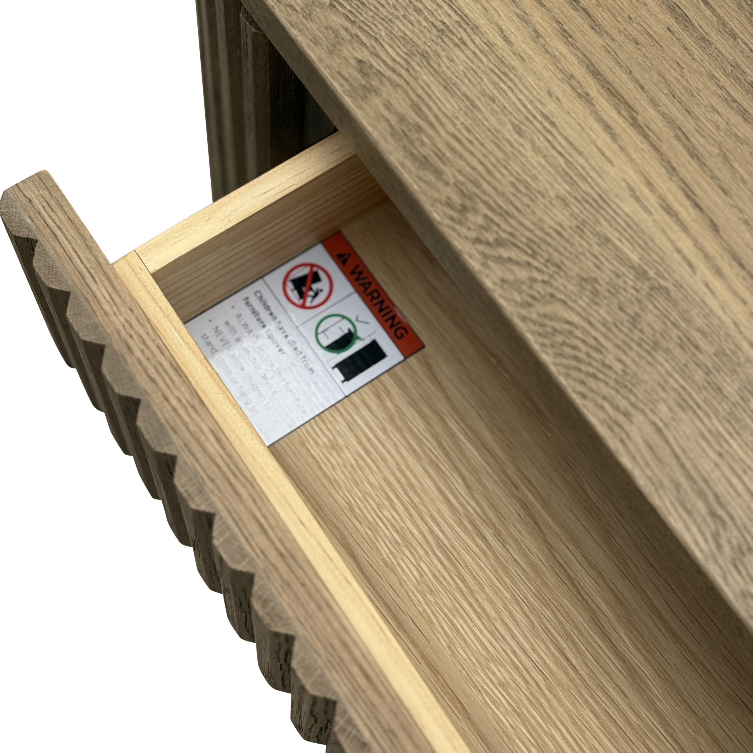 Byron Weathered Oak Console Table With Drawers - Image 4