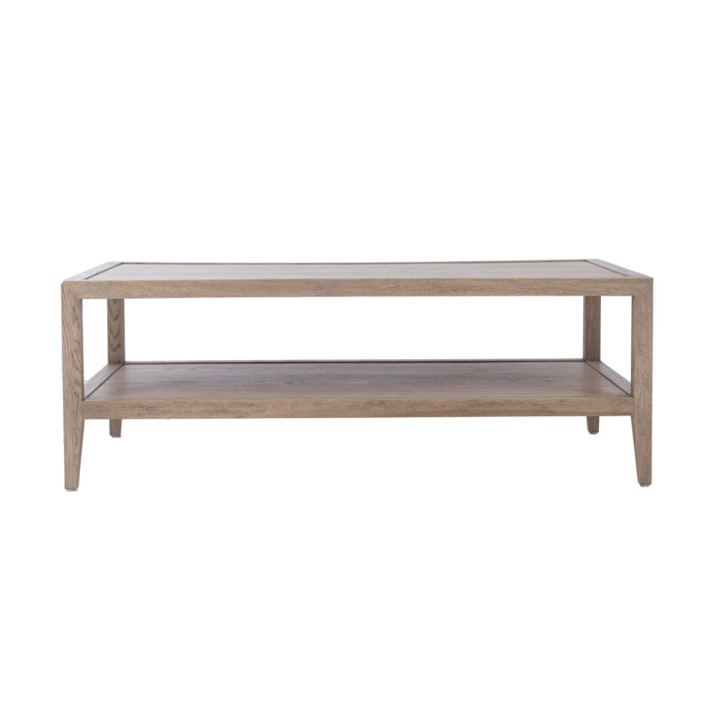French Contemporary Coffee Table Weathered Oak Small