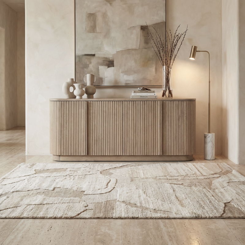 Alternative view of Holland 4-Door Sideboard Weathered Oak