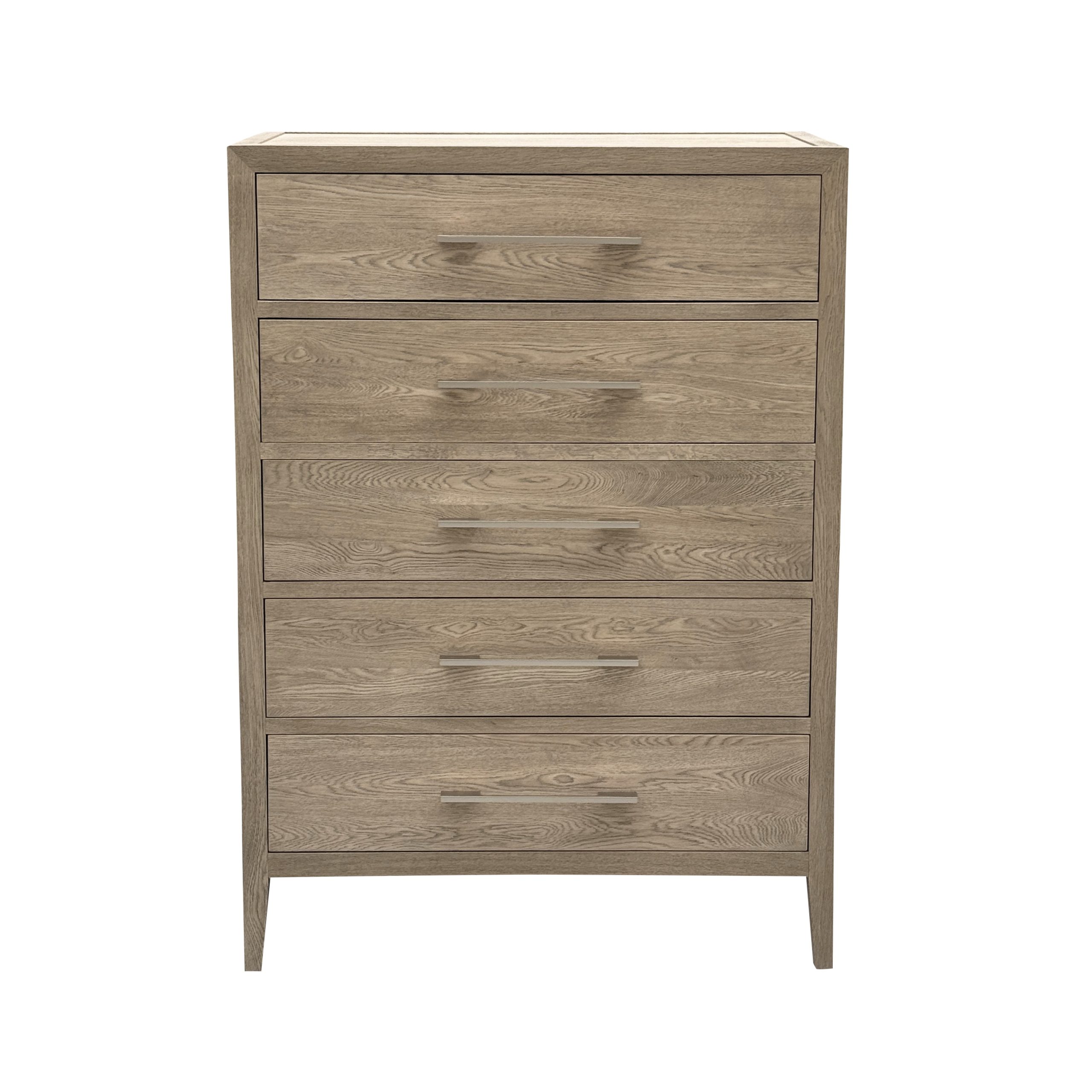 French Contemporary Tallboy Weathered Oak