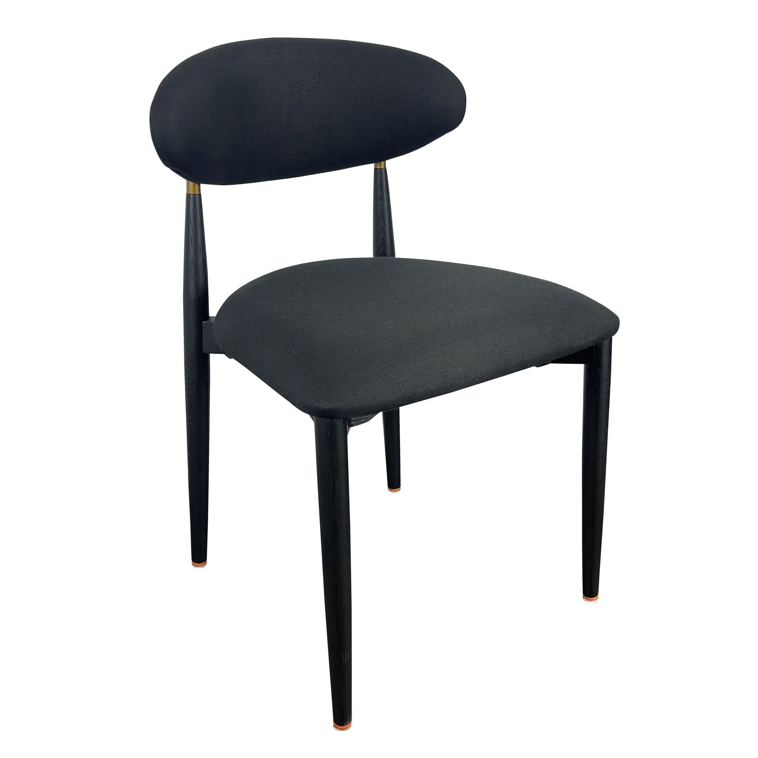 Arno Oak Dining Chair Black - Image 2