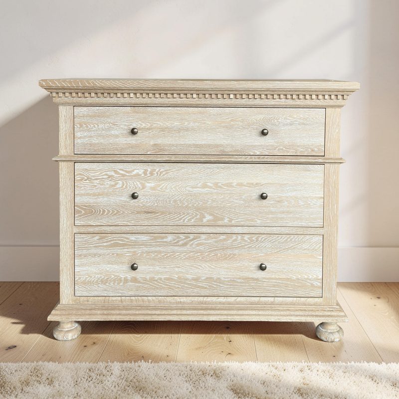 Frances Chest Small White Wash Oak