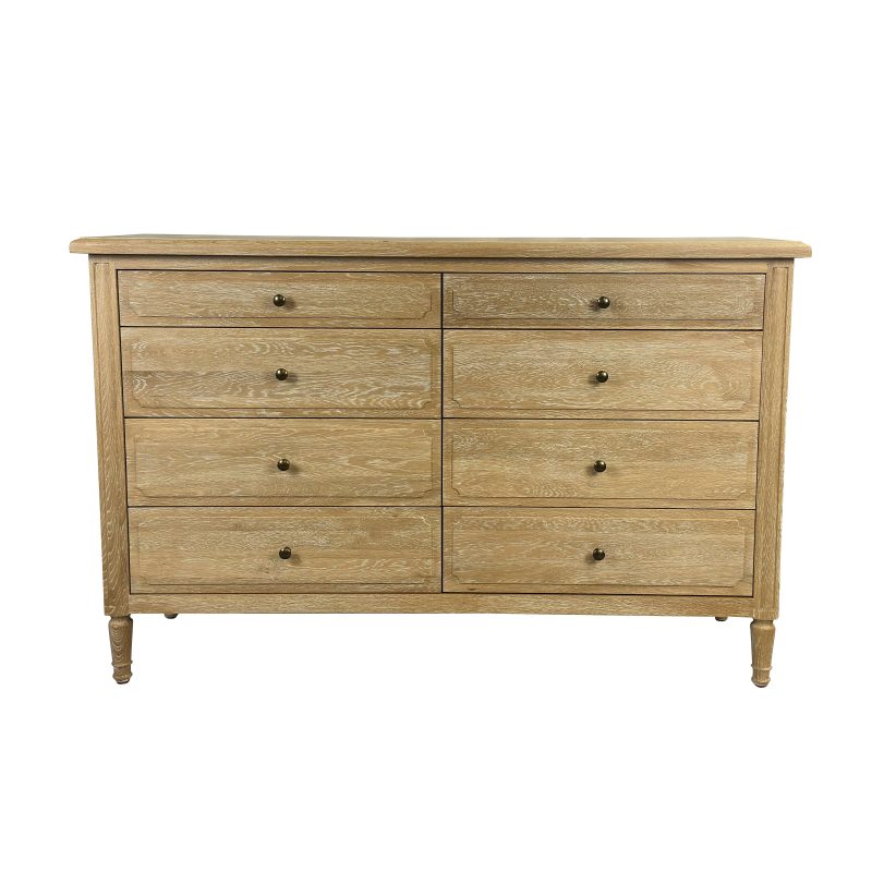 Marcelle Wide Dresser Whitewash Oak