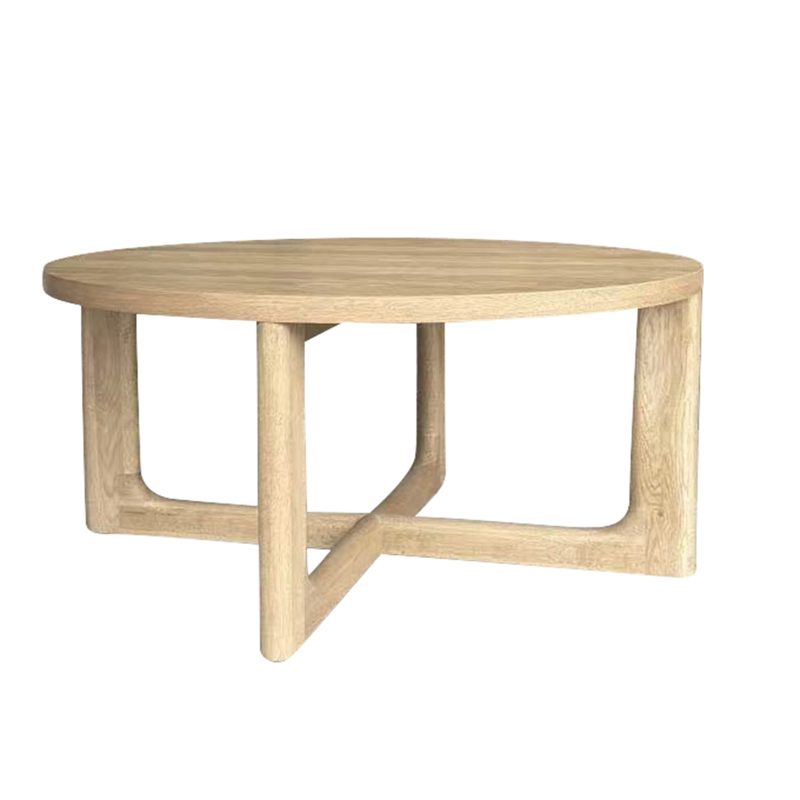 Alternative view of X Base Coffee Table Weathered Oak