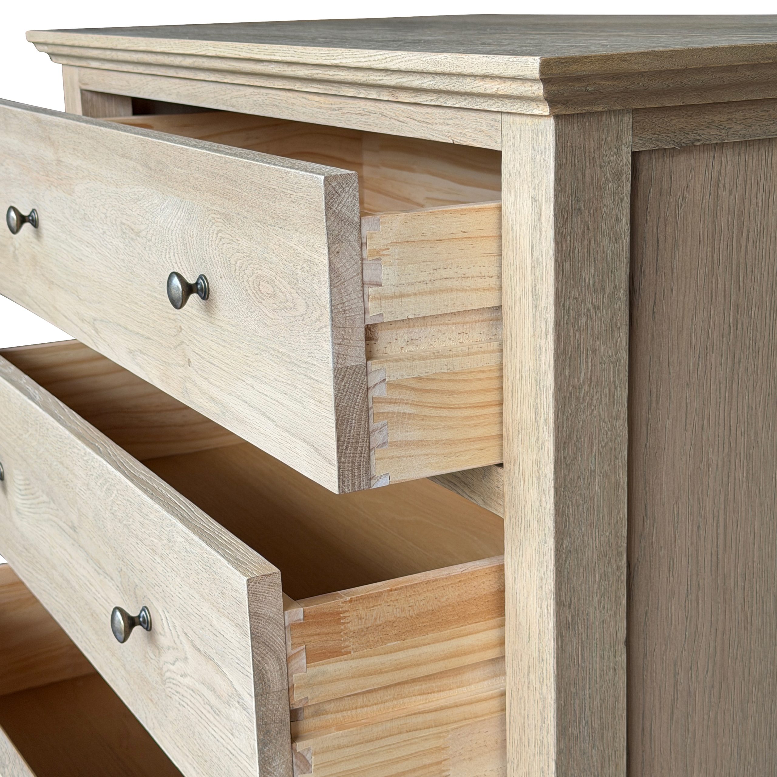 Emmerson Weathered Oak Tallboy - Image 4