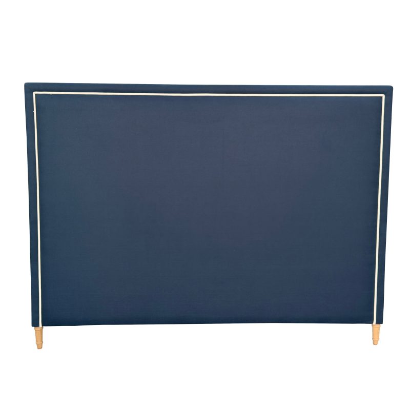 Lawson King Bedhead Navy Linen