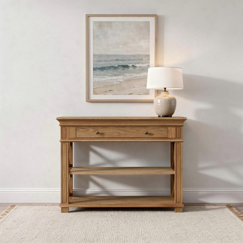 Heston Natural Oak Console Table II