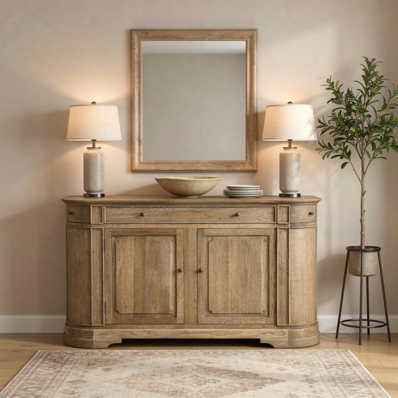 William John Sideboard Dark Oak 165cm